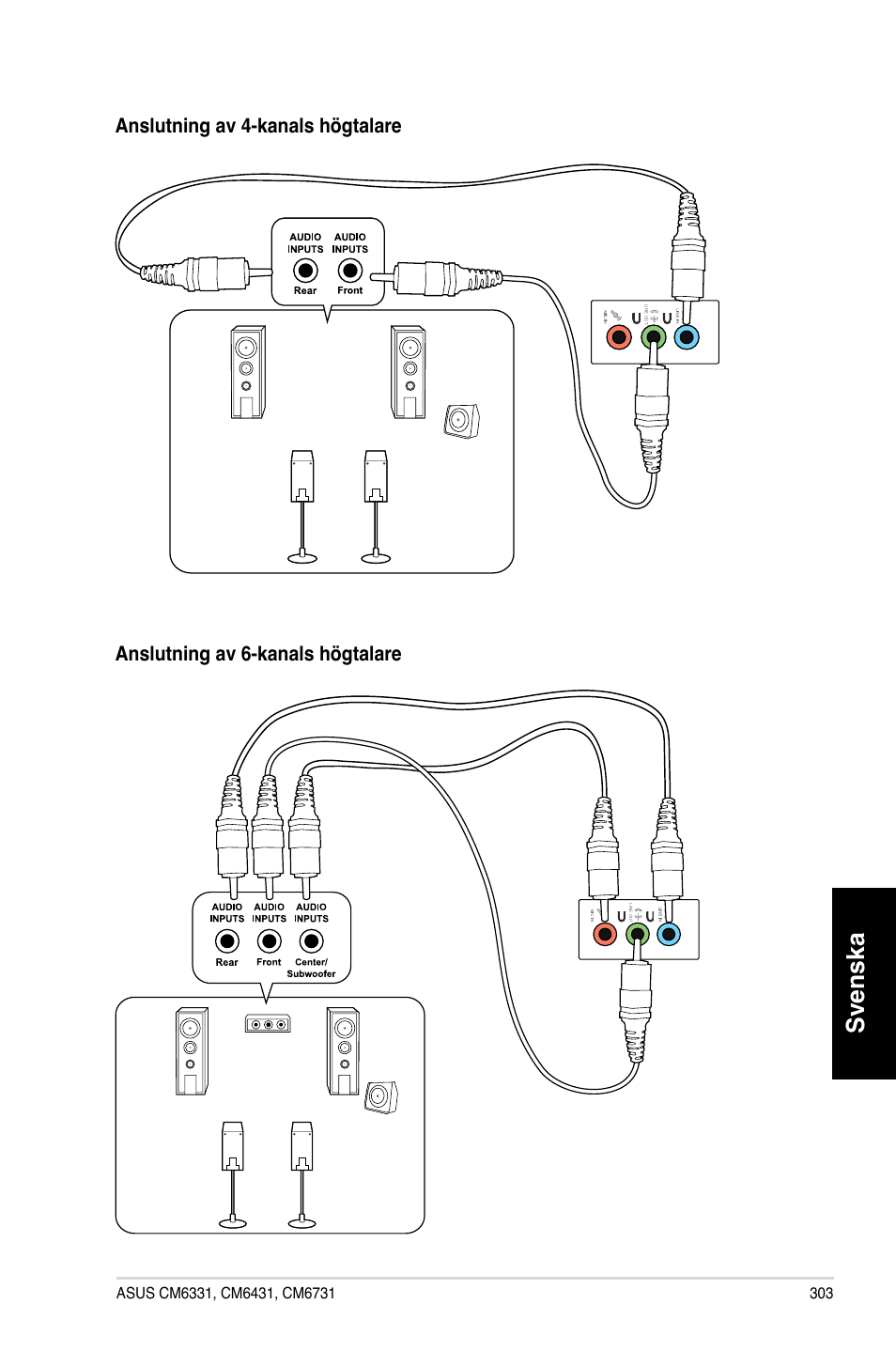 Svenska | Asus CM6731 User Manual | Page 305 / 342