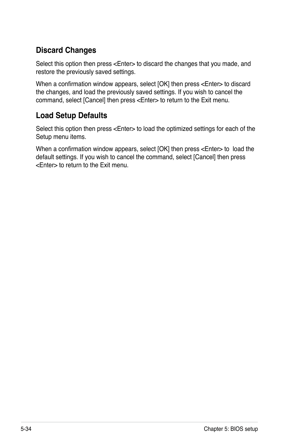Discard.changes, Load.setup.defaults | Asus RS120-E5/PA2 User Manual | Page 100 / 156