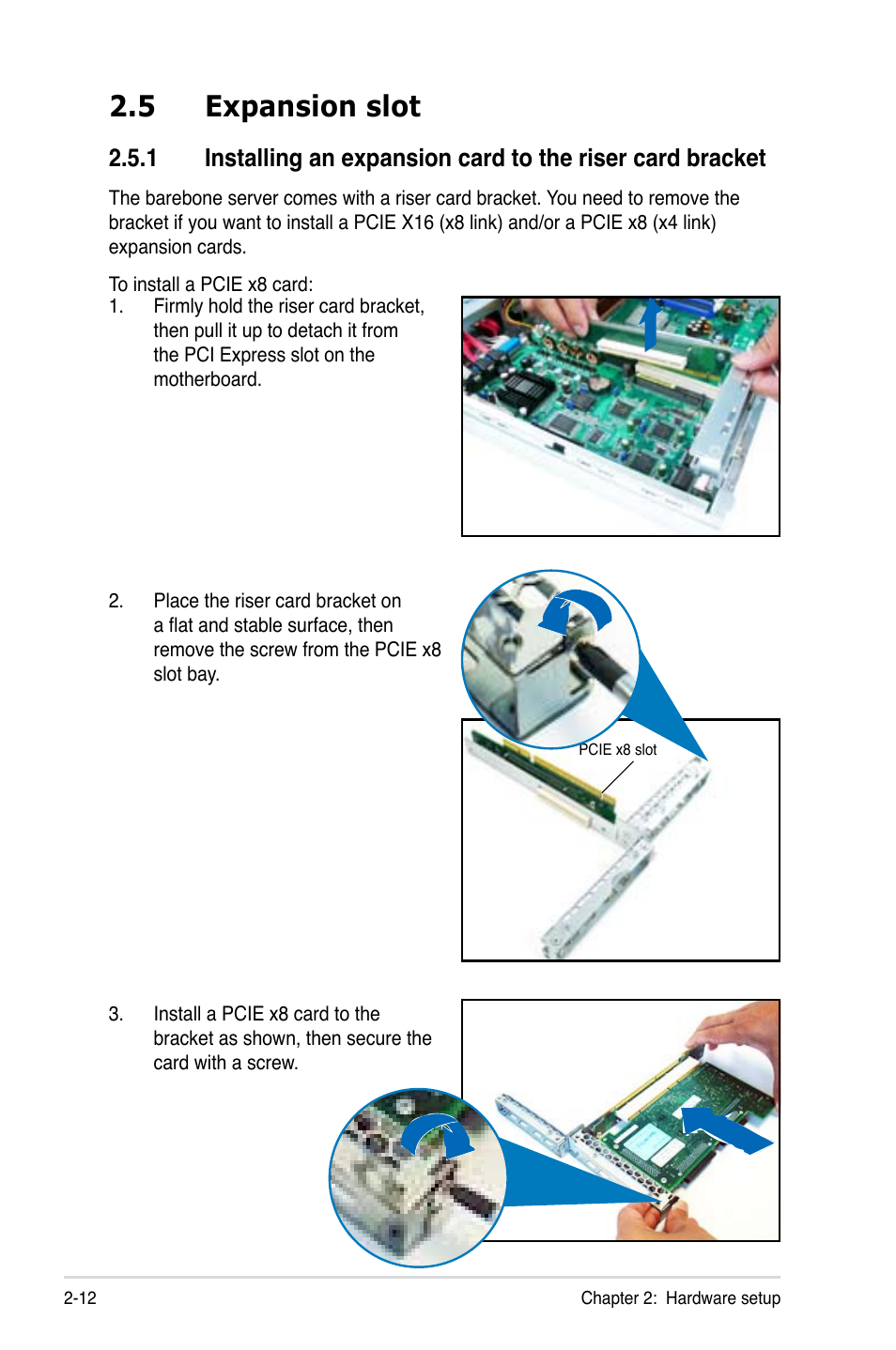 5 expansion slot | Asus RS120-E5/PA2 User Manual | Page 30 / 156