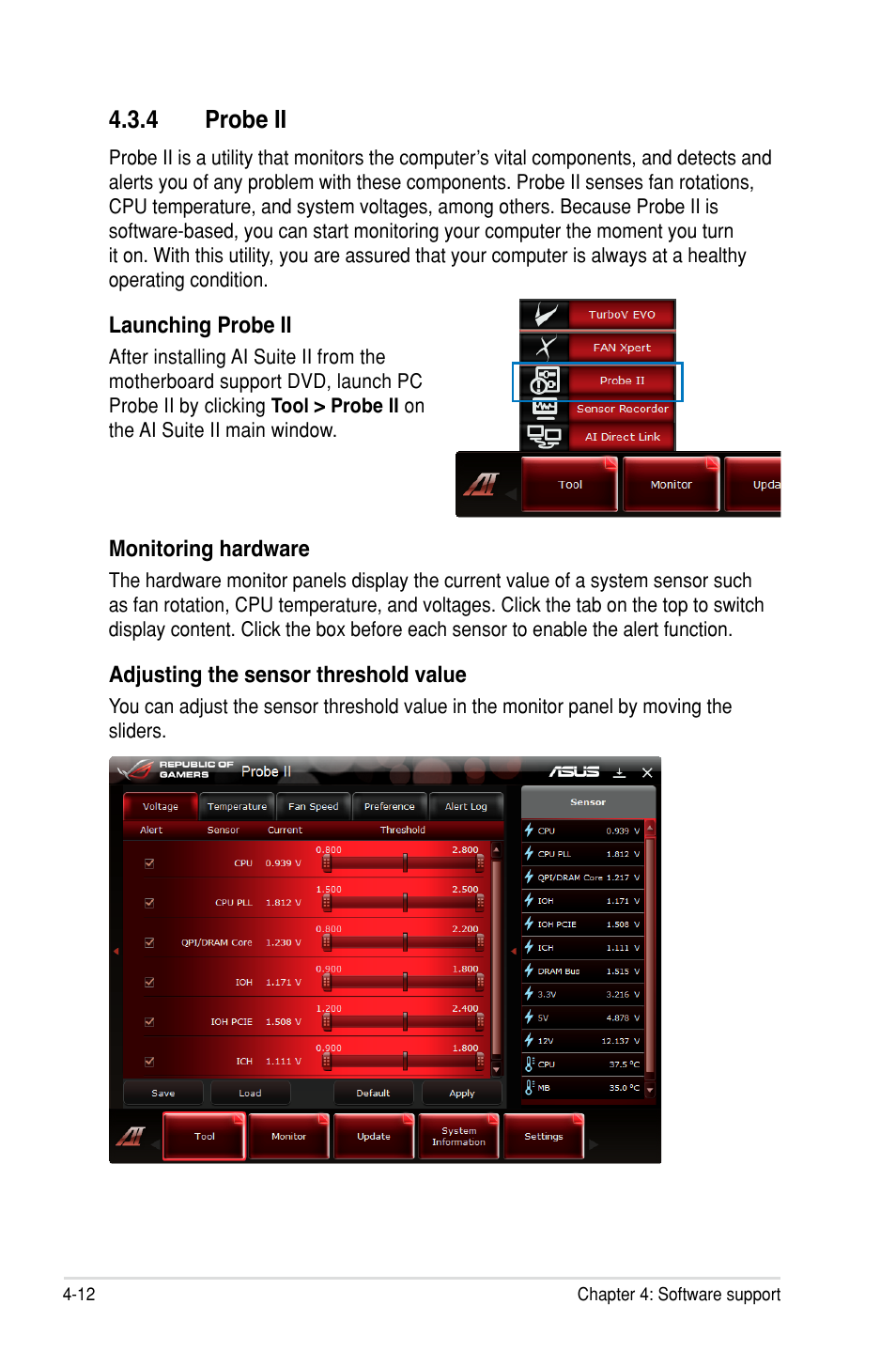 4 probe ii | Asus Rampage III Formula User Manual | Page 148 / 172