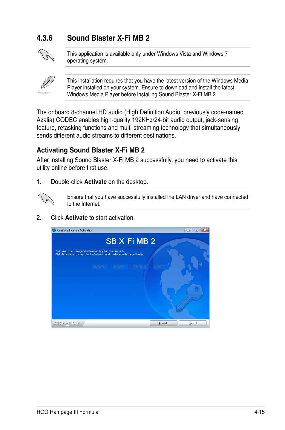 6 sound blaster x-fi mb 2 | Asus Rampage III Formula User Manual | Page 151 / 172