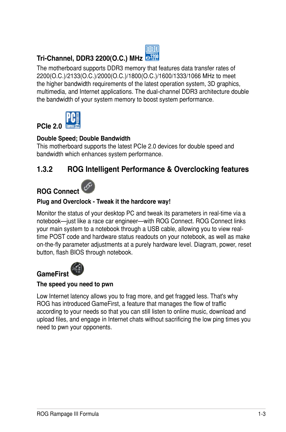Asus Rampage III Formula User Manual | Page 21 / 172
