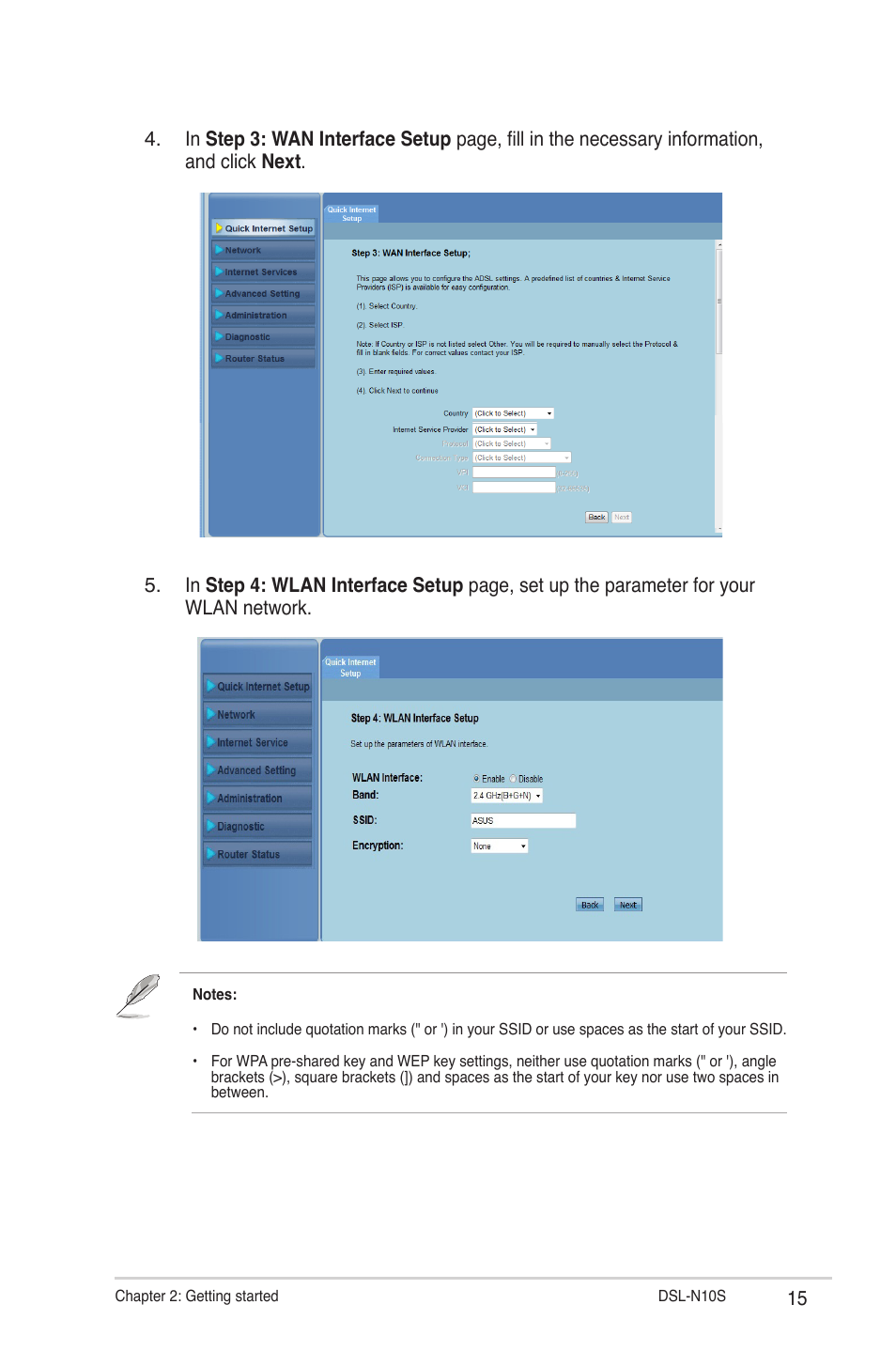 Asus DSL-N10S User Manual | Page 15 / 62