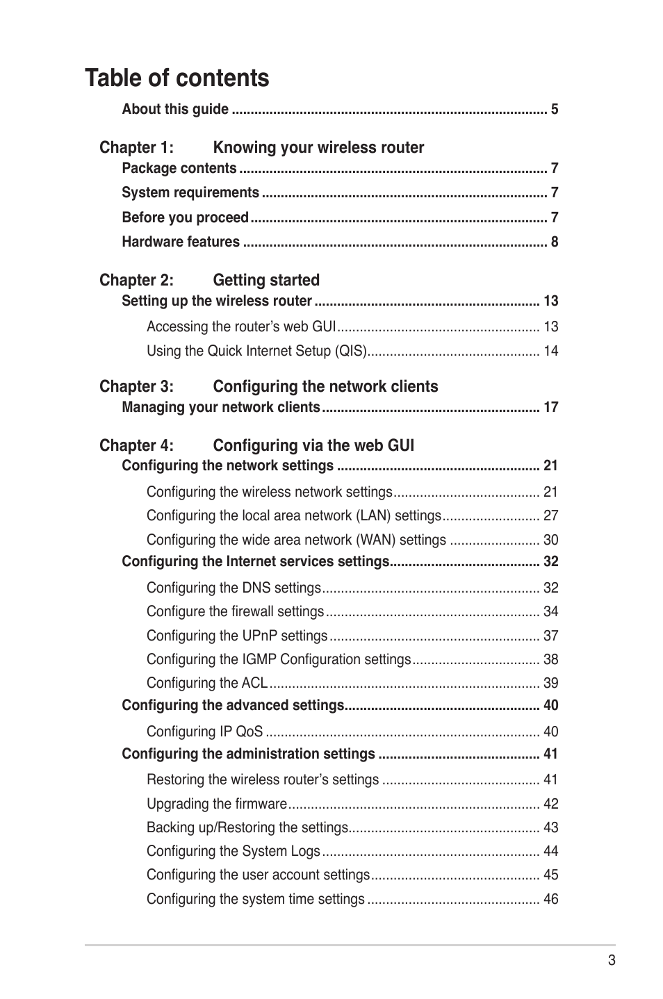 Asus DSL-N10S User Manual | Page 3 / 62