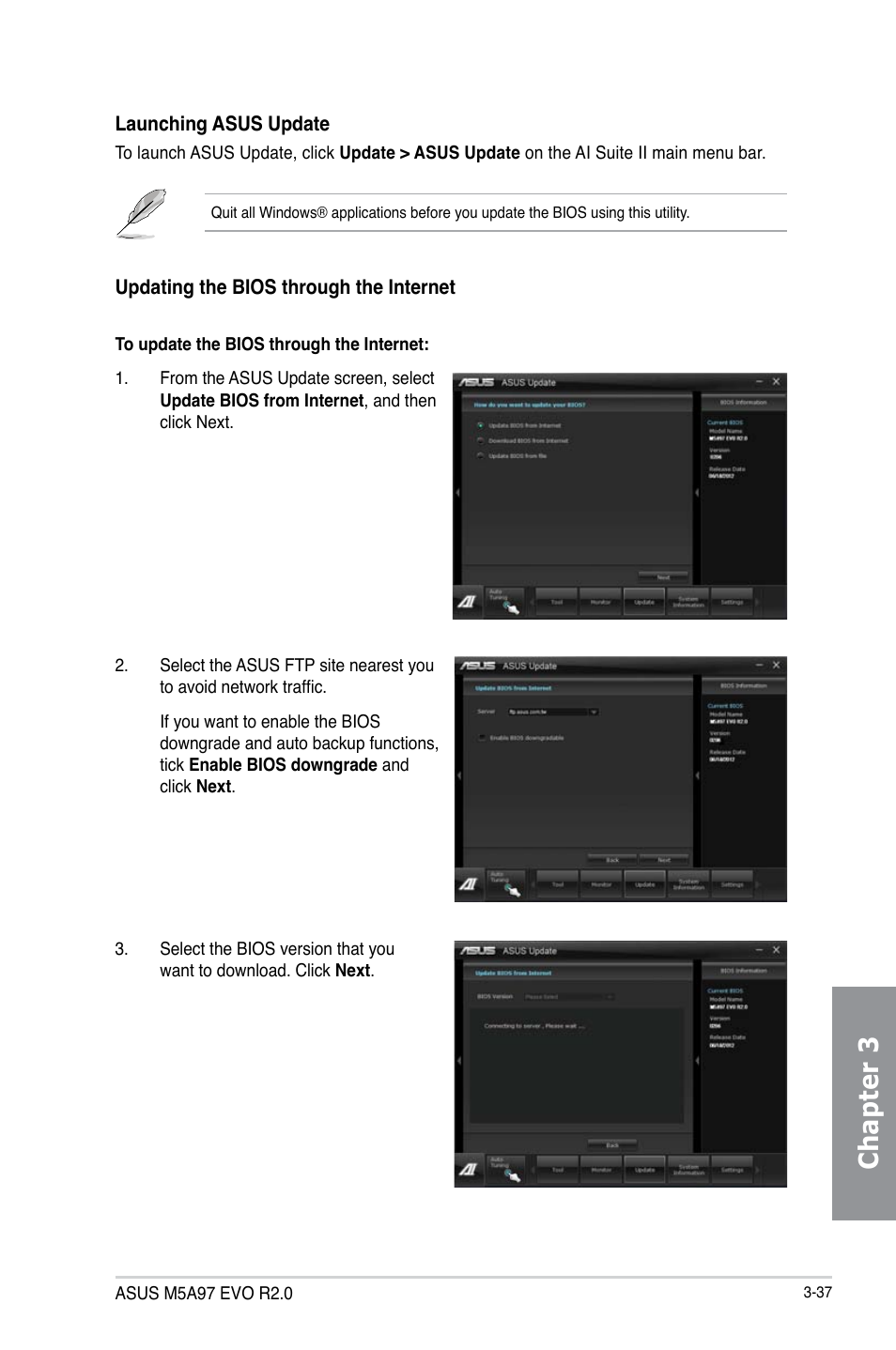 Chapter 3 | Asus M5A97 EVO R2.0 User Manual | Page 111 / 178