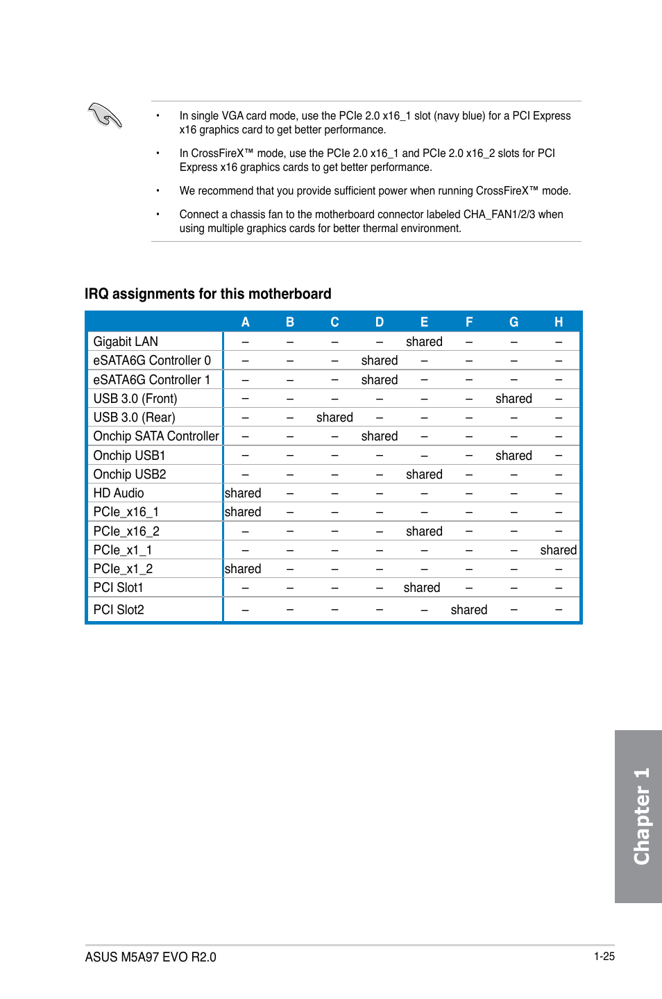 Chapter 1 | Asus M5A97 EVO R2.0 User Manual | Page 39 / 178