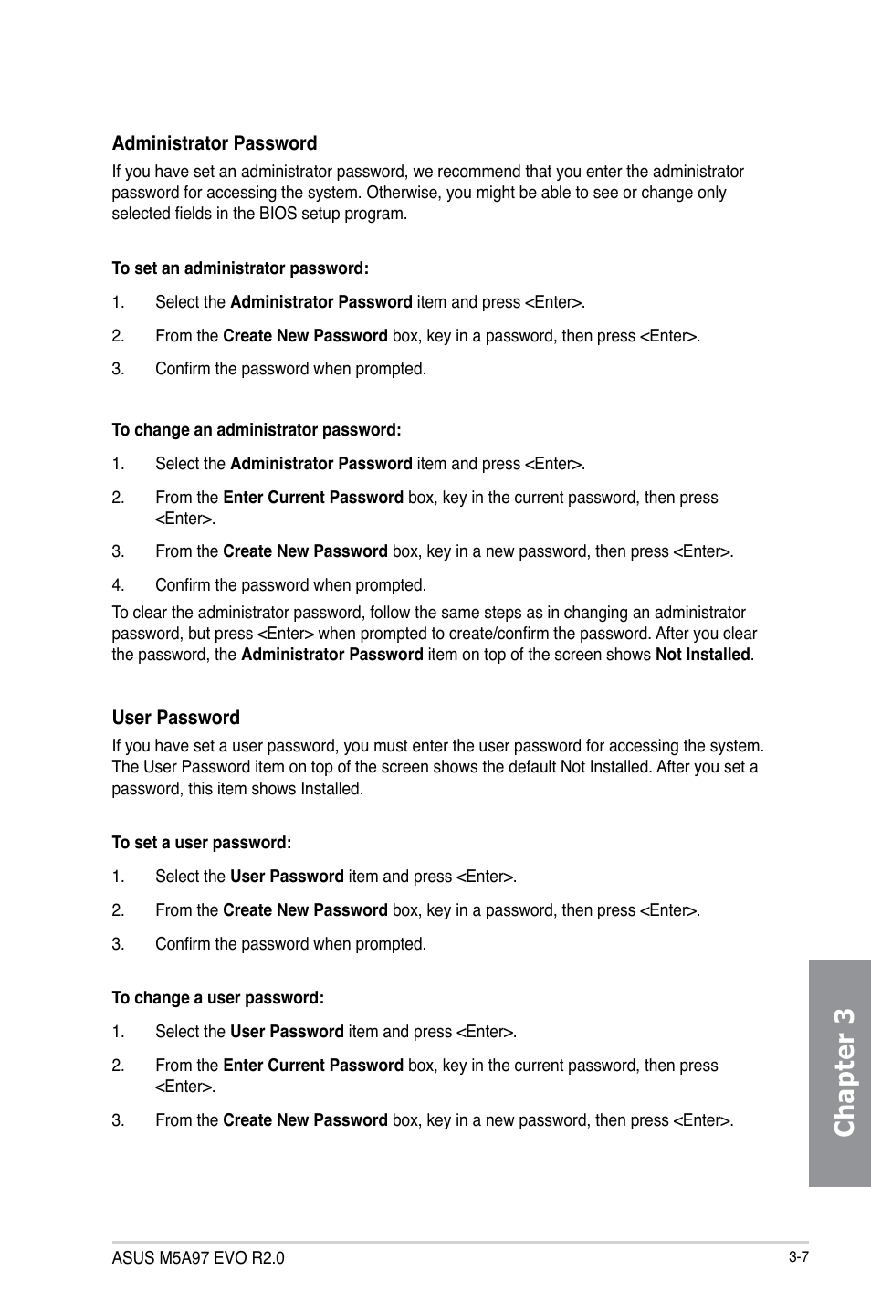 Chapter 3 | Asus M5A97 EVO R2.0 User Manual | Page 81 / 178