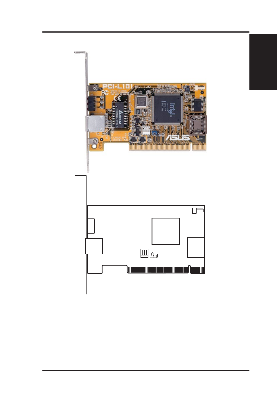 Appendix, 1 asus pci-l101 fast ethernet card, Asus mes-b user’s manual 101 | Asus MES-B User Manual | Page 101 / 104