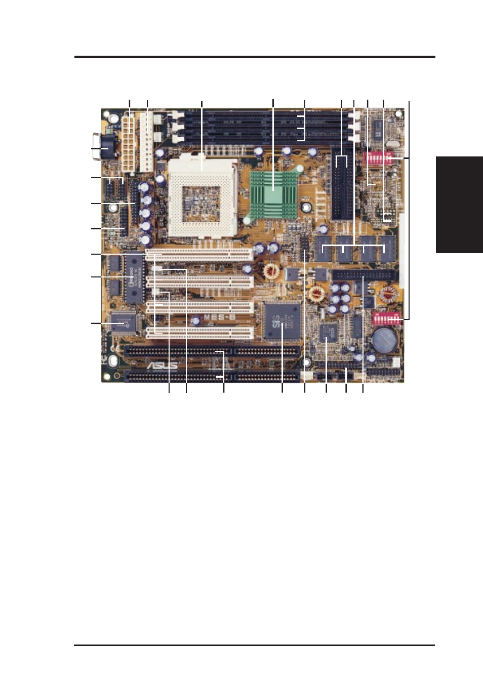 Features, 2 parts of the asus mes-b motherboard | Asus MES-B User Manual | Page 11 / 104