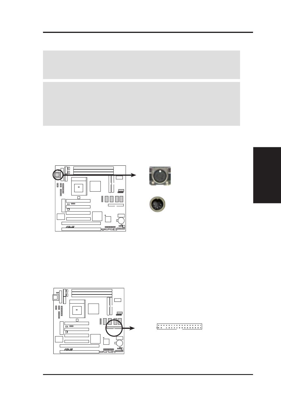 Hardware setup, 8 external connectors, Asus mes-b user’s manual 27 | Connectors 3. h/w setup | Asus MES-B User Manual | Page 27 / 104