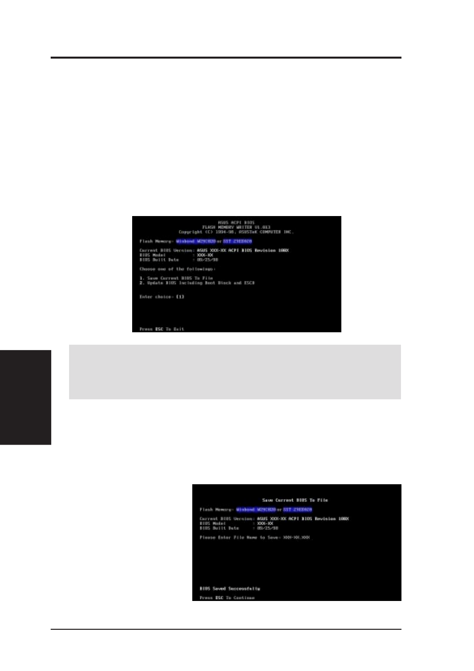 Bios setup, 1 main menu | Asus MES-B User Manual | Page 40 / 104