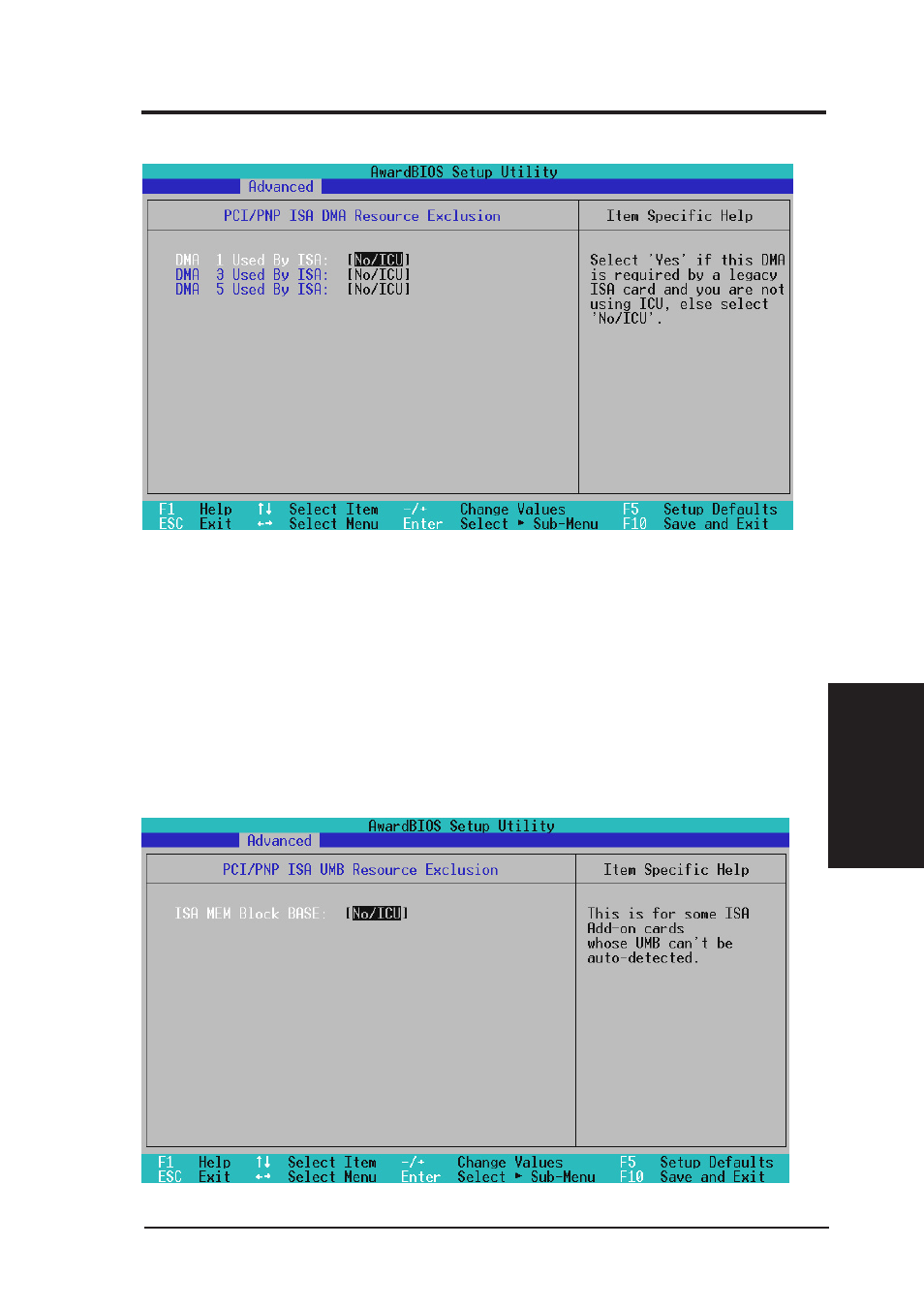 Bios setup | Asus MES-B User Manual | Page 59 / 104