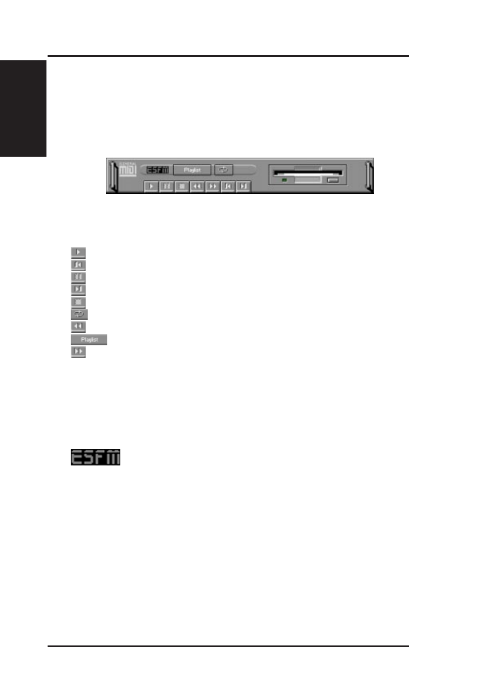 Software reference, 6 the midi player | Asus MES-B User Manual | Page 94 / 104
