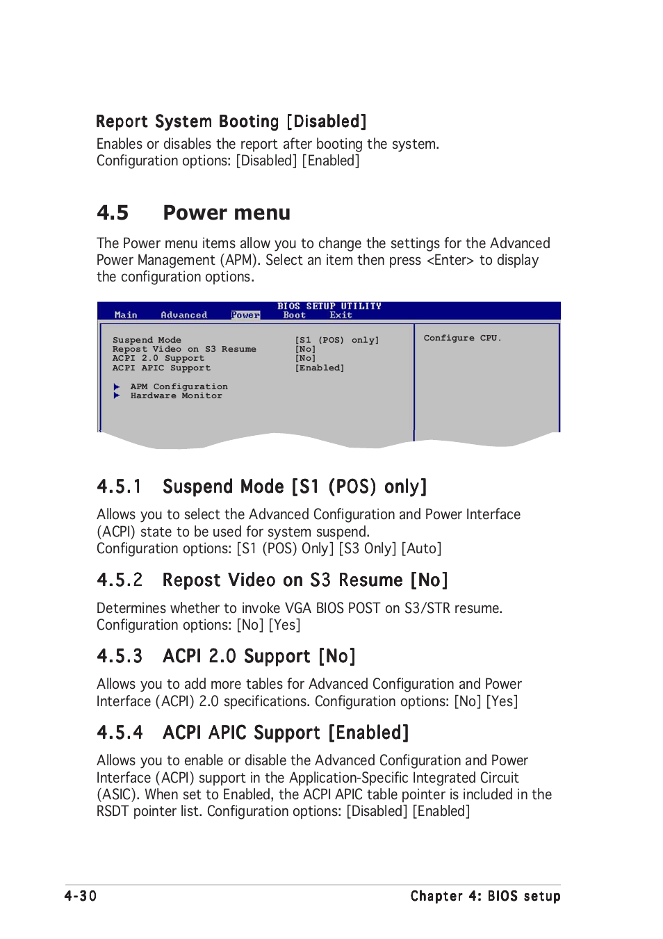 5 power menu | Asus P5GD2 Premium User Manual | Page 100 / 152