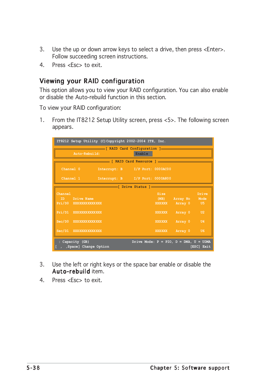 Viewing your raid configuration | Asus P5GD2 Premium User Manual | Page 150 / 152