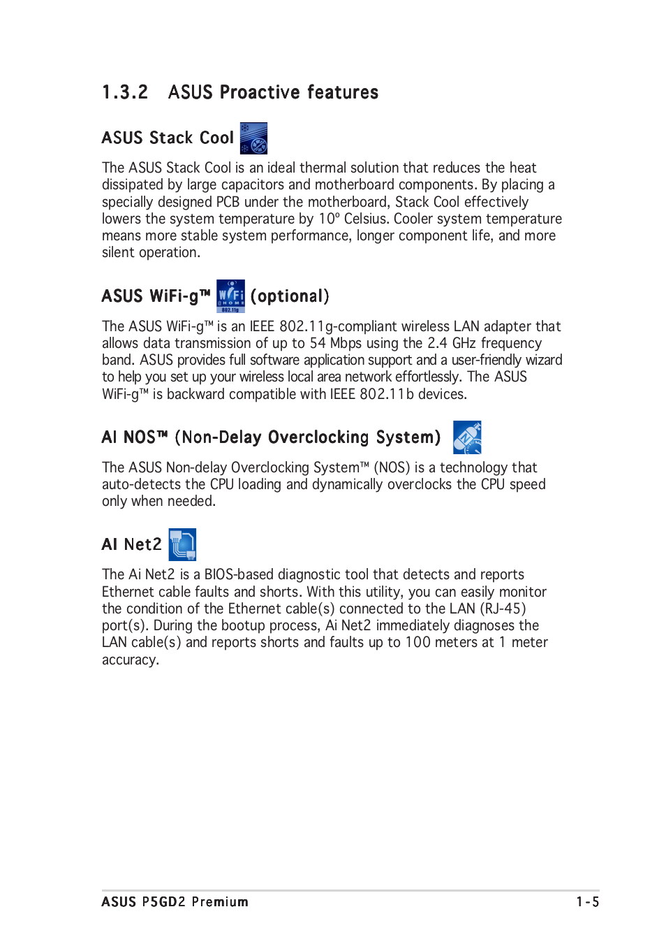 Asus P5GD2 Premium User Manual | Page 21 / 152