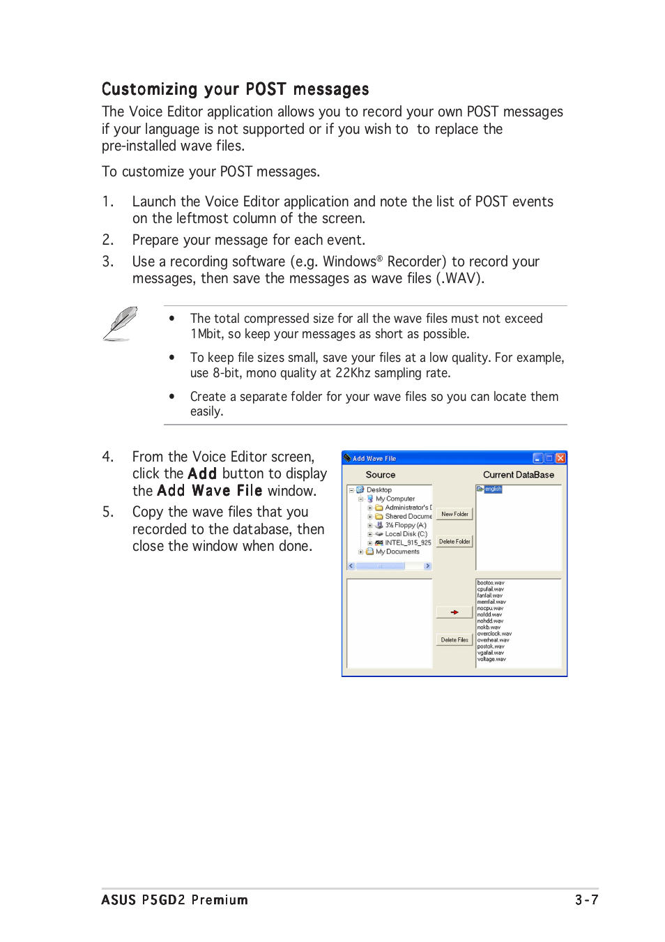 Asus P5GD2 Premium User Manual | Page 67 / 152