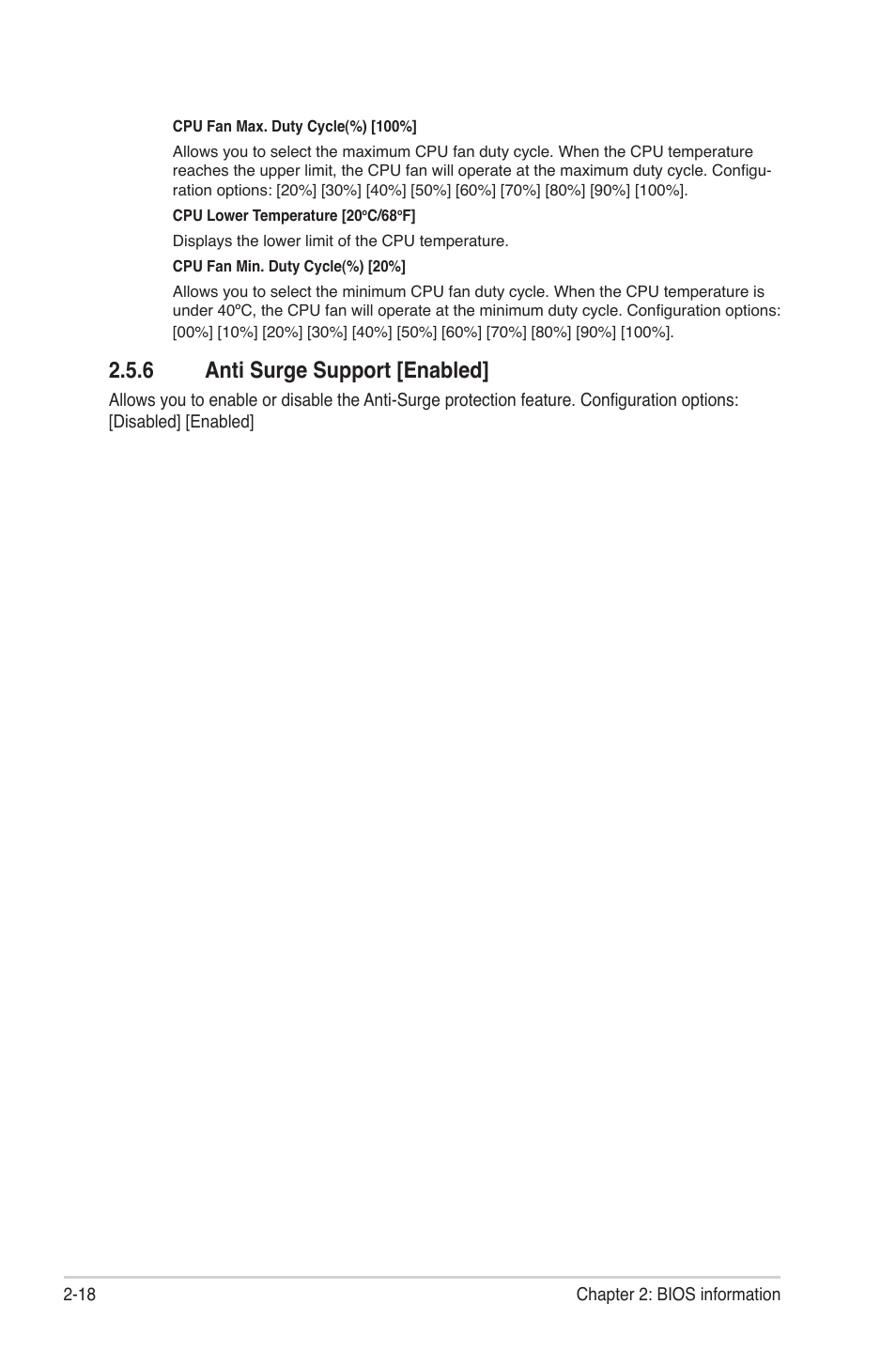 6 anti surge support [enabled, Anti surge support [enabled] -18 | Asus M5A78L-M LX3 PLUS User Manual | Page 54 / 65