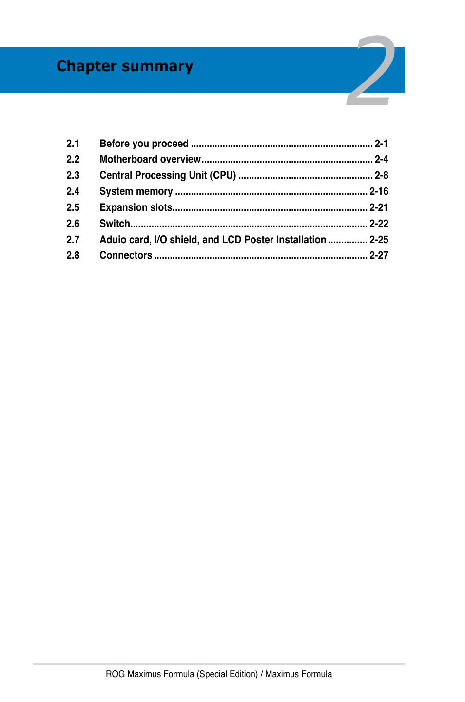 Asus Maximus Formula User Manual | Page 26 / 168