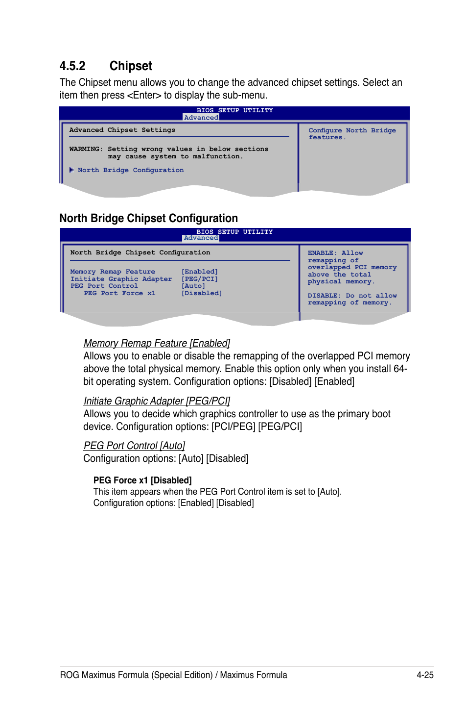 2 chipset, North bridge chipset configuration | Asus Maximus Formula User Manual | Page 97 / 168