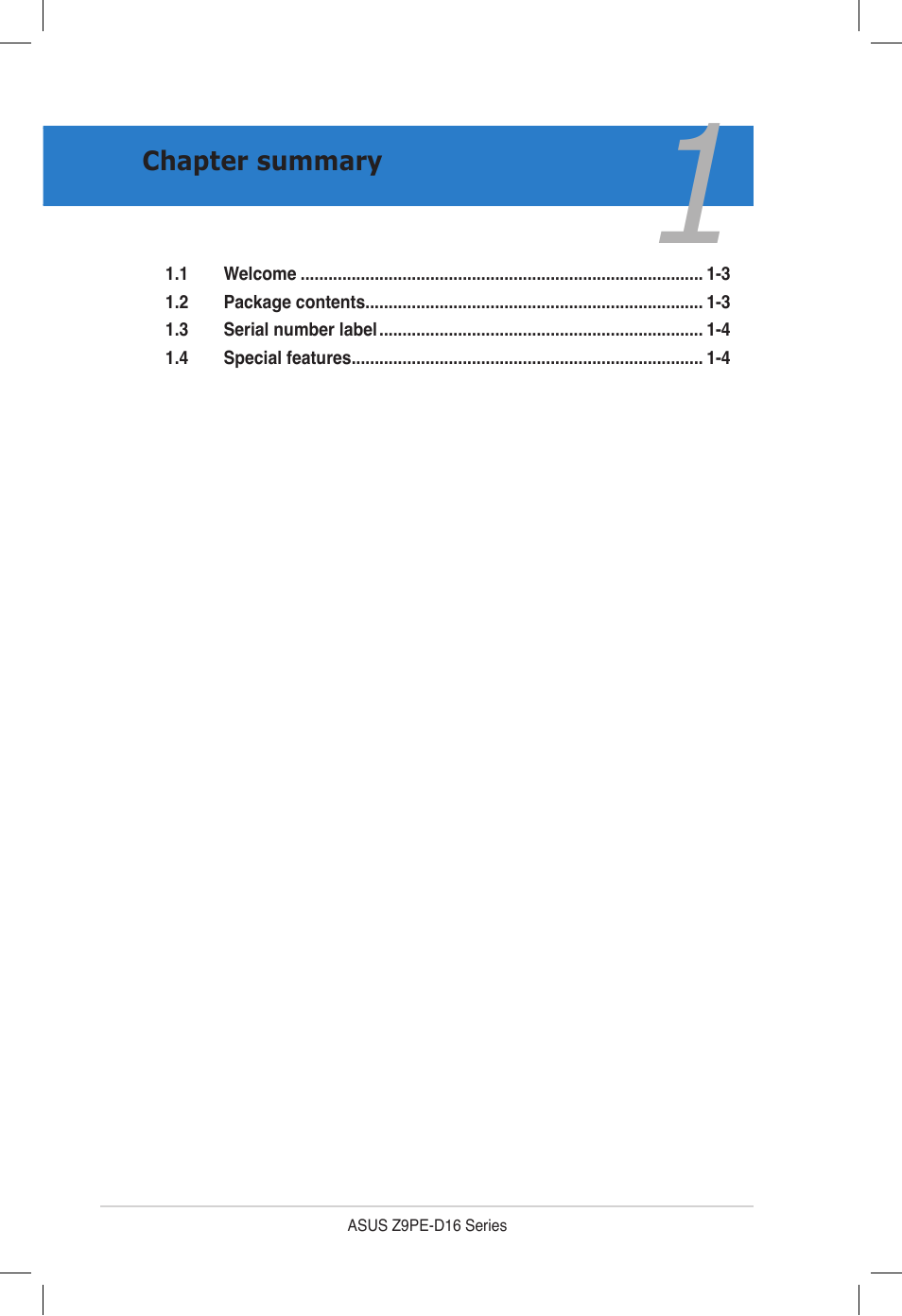 Asus Z9PE-D16 User Manual | Page 14 / 194