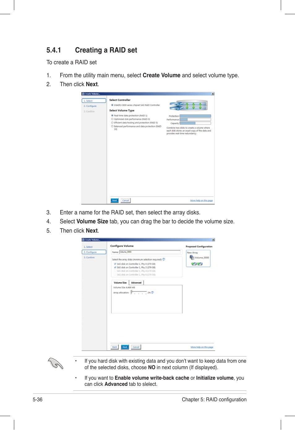 1 creating a raid set, Creating a raid set -36 | Asus Z9PE-D16 User Manual | Page 148 / 194