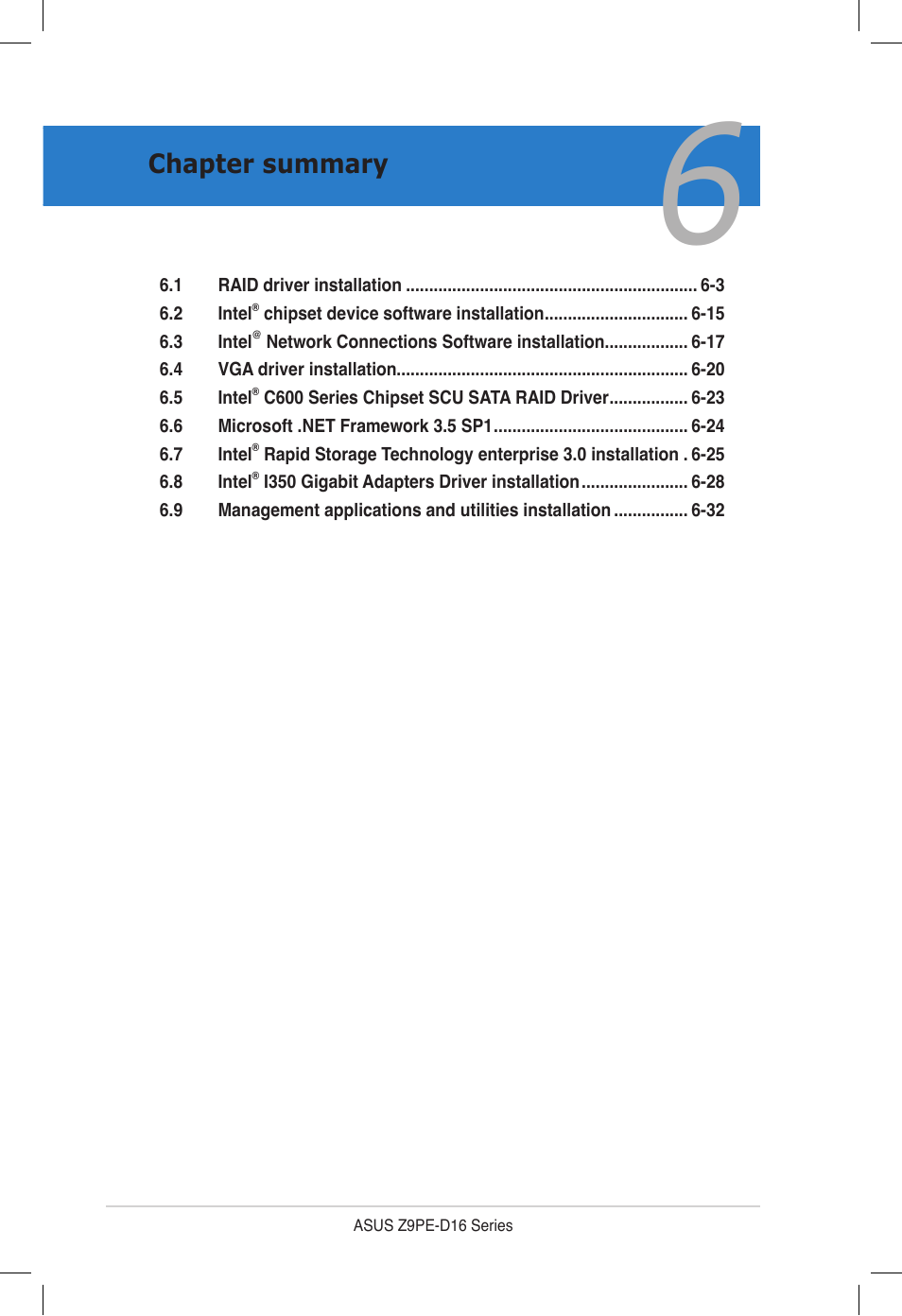 Chapter summary | Asus Z9PE-D16 User Manual | Page 154 / 194