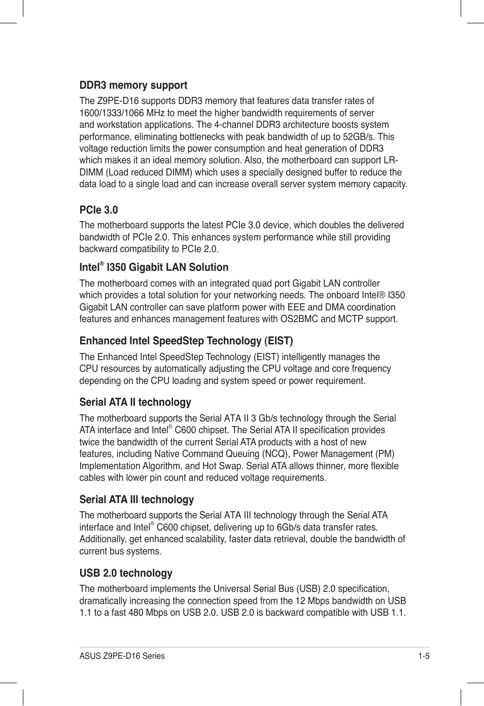 Asus Z9PE-D16 User Manual | Page 17 / 194