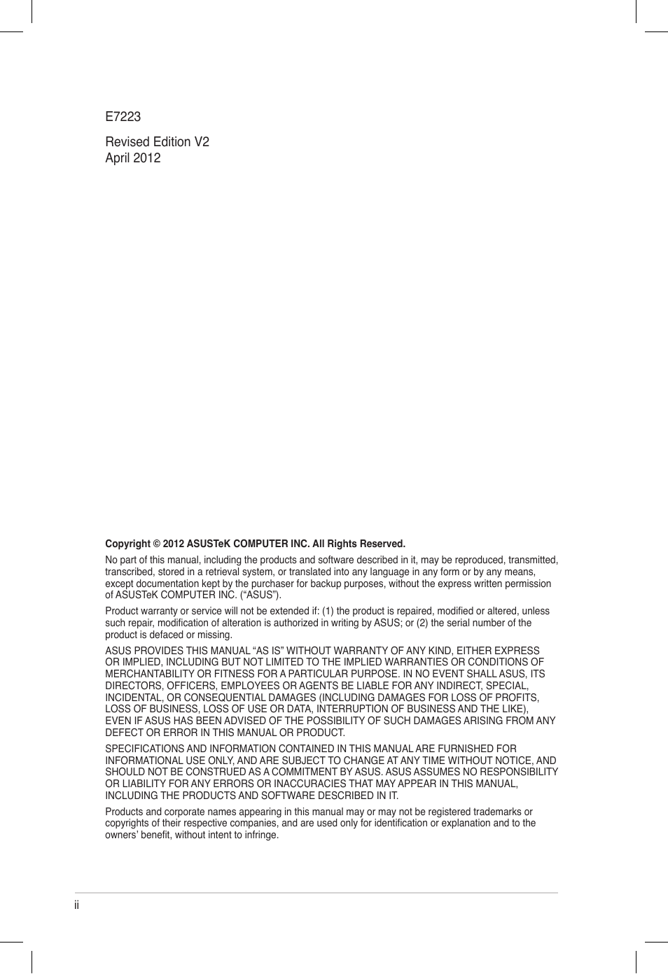 Asus Z9PE-D16 User Manual | Page 2 / 194