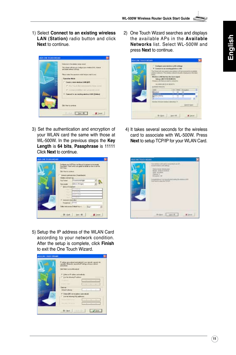 English | Asus WL-500W User Manual | Page 12 / 123