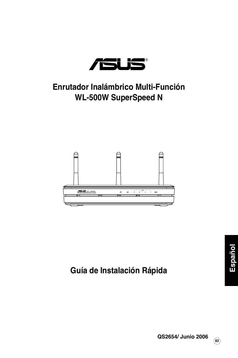 Español | Asus WL-500W User Manual | Page 84 / 123