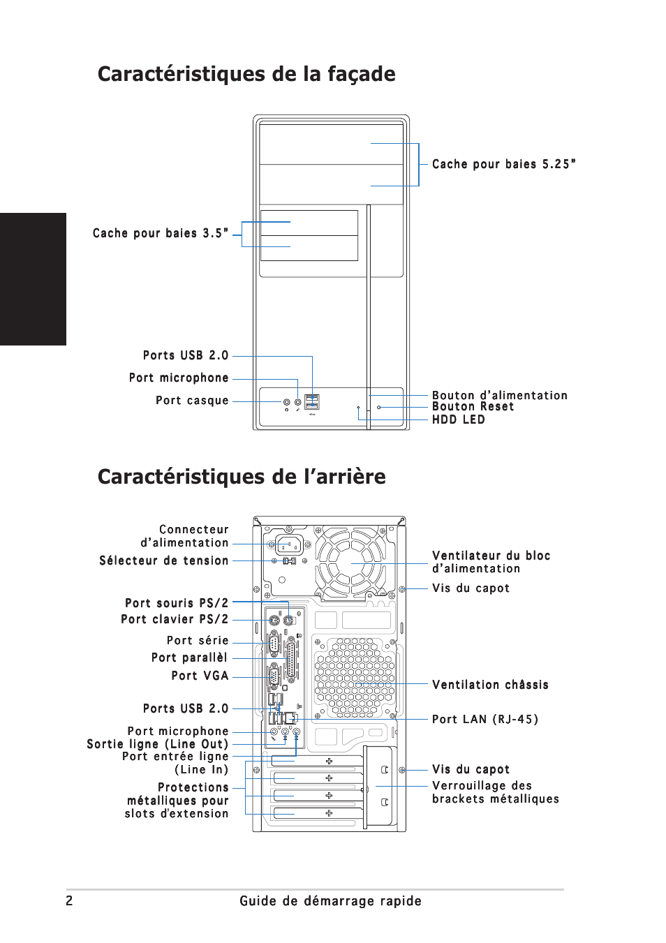 Fran ç ais | Asus V2-AE1 User Manual | Page 10 / 80