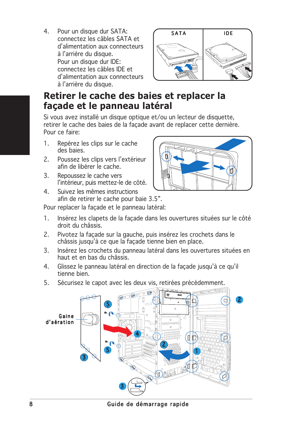 Fran ç ais | Asus V2-AE1 User Manual | Page 16 / 80