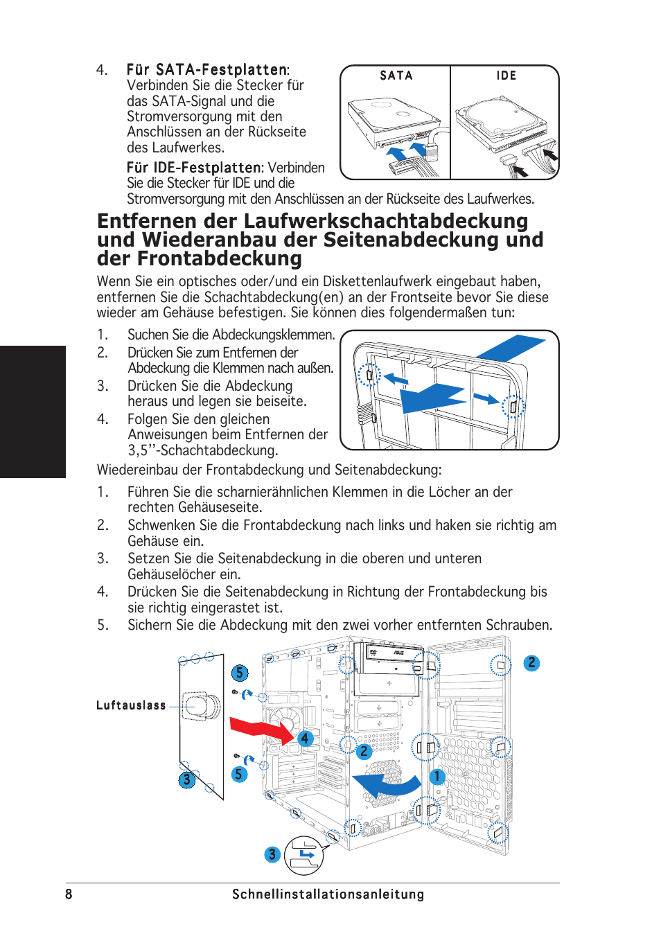 Deutsch | Asus V2-AE1 User Manual | Page 24 / 80