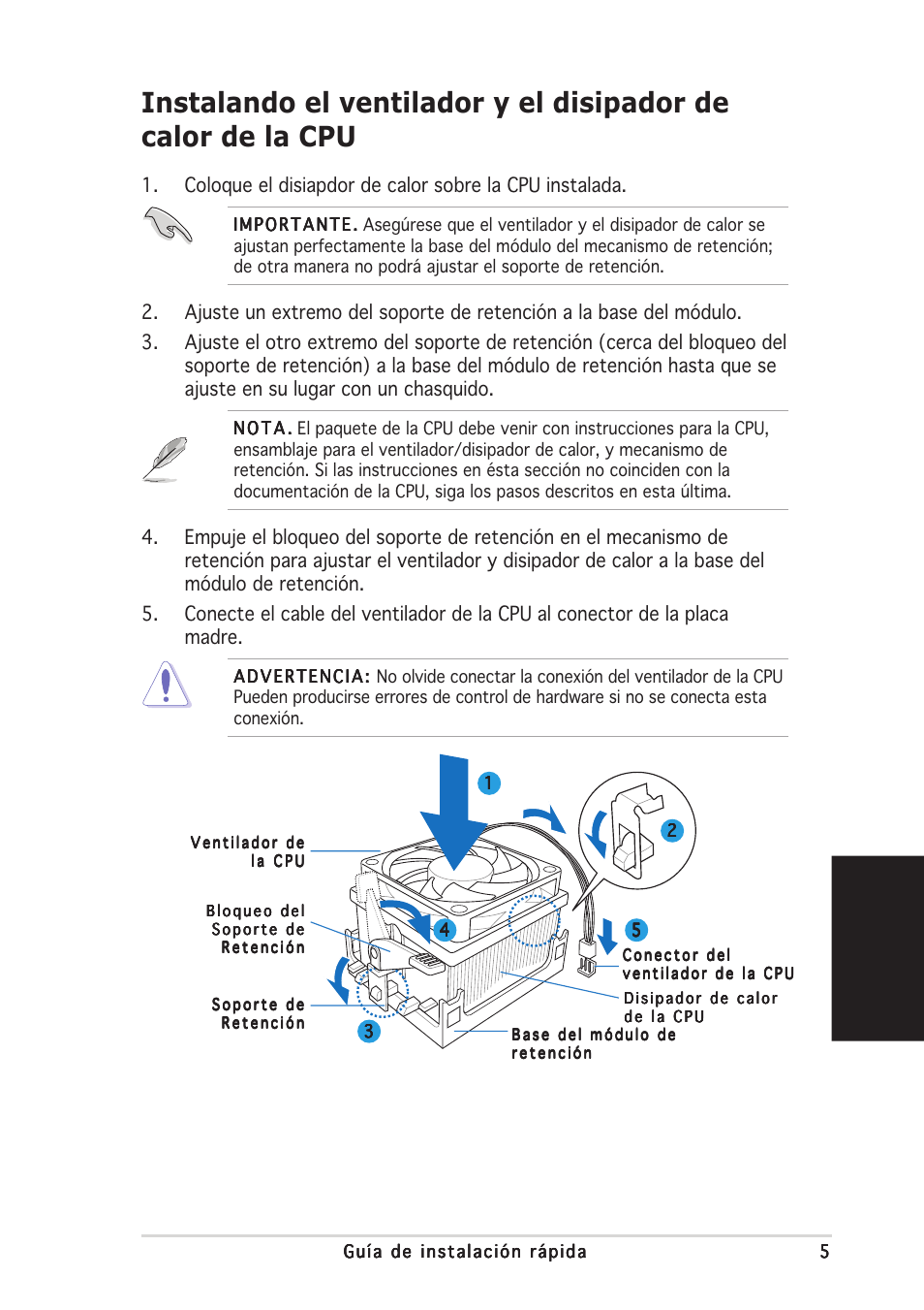 Espa ñ ol | Asus V2-AE1 User Manual | Page 37 / 80