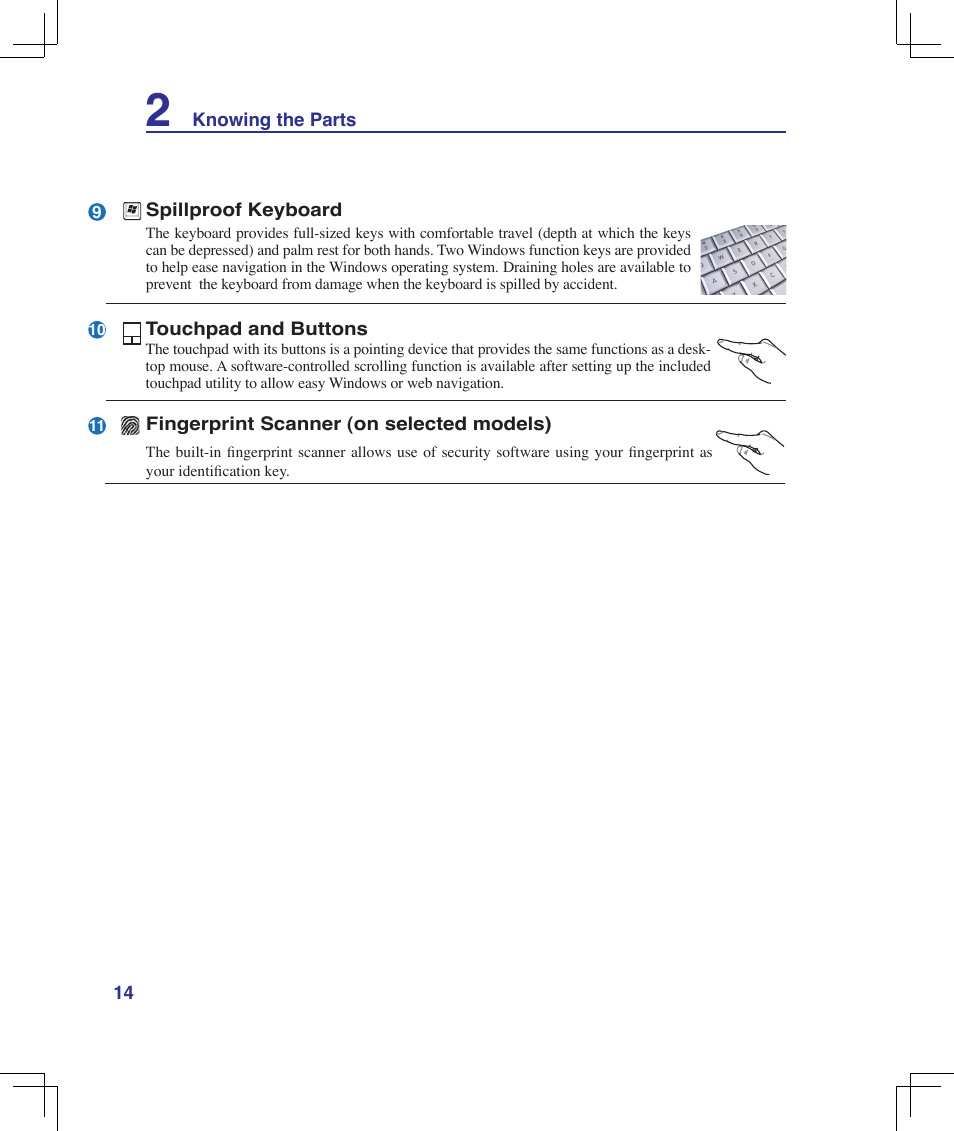 Asus B50A User Manual | Page 14 / 93