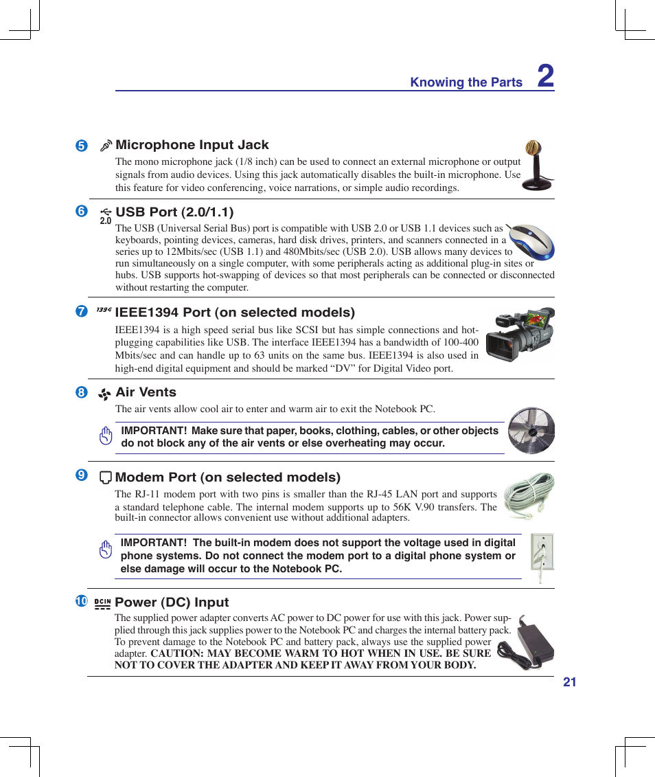 Asus B50A User Manual | Page 21 / 93