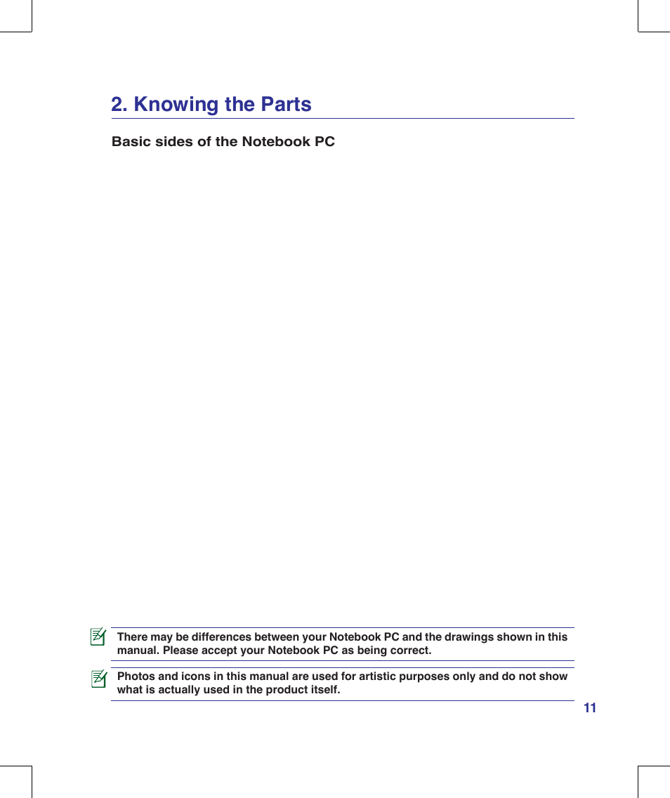 Knowing the parts | Asus M51A User Manual | Page 11 / 89