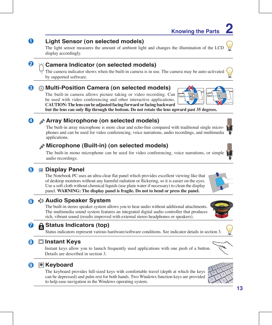 Asus M51A User Manual | Page 13 / 89