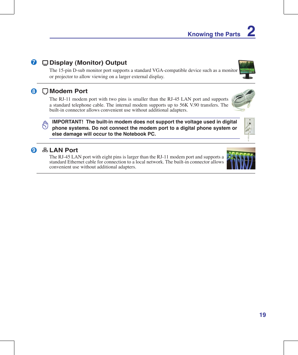 Asus M51A User Manual | Page 19 / 89