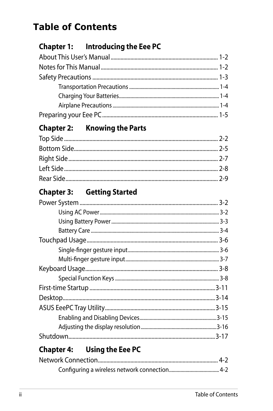 Asus Eee PC 900/XP User Manual | Page 2 / 92