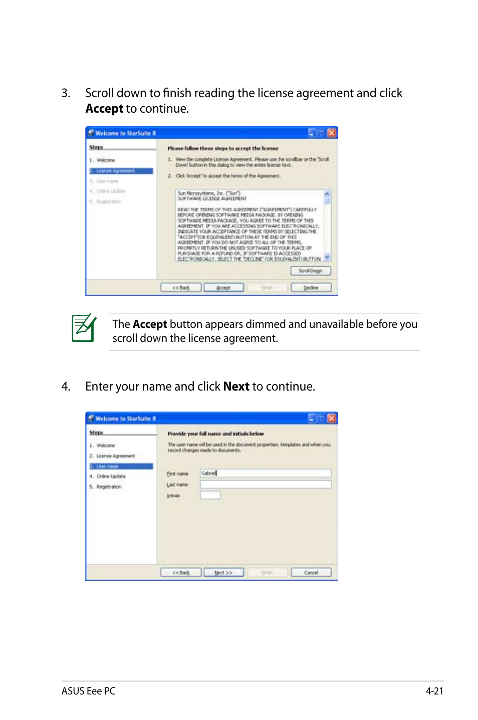 Asus Eee PC 900/XP User Manual | Page 59 / 92