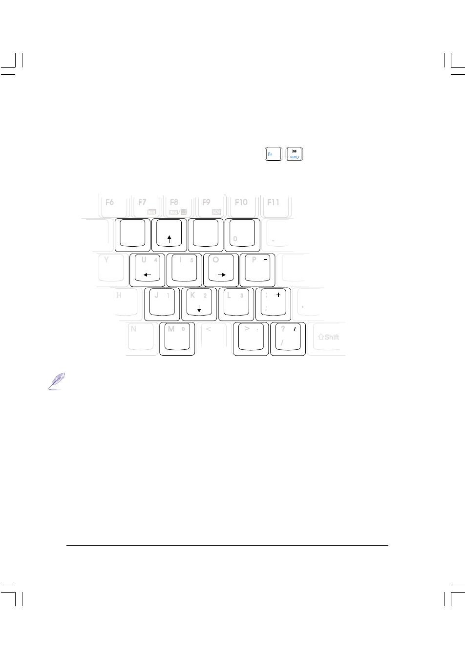 Teclado numérico como teclas de cursor, 32 3. puesta en marcha | Asus L84B User Manual | Page 32 / 94