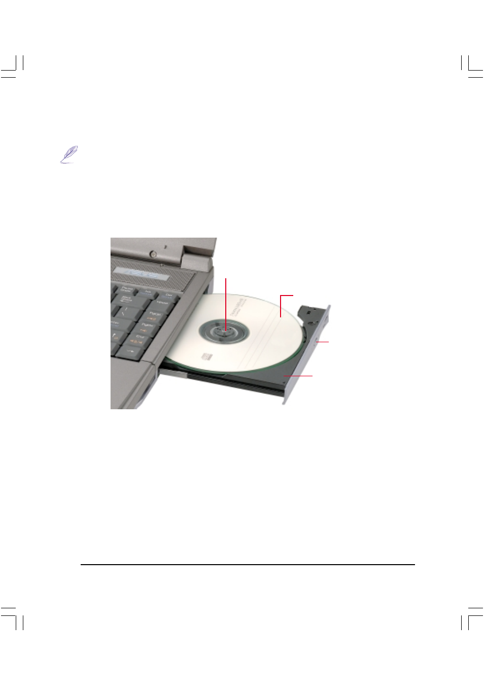 Unidad de cd/dvd-rom | Asus L84B User Manual | Page 35 / 94