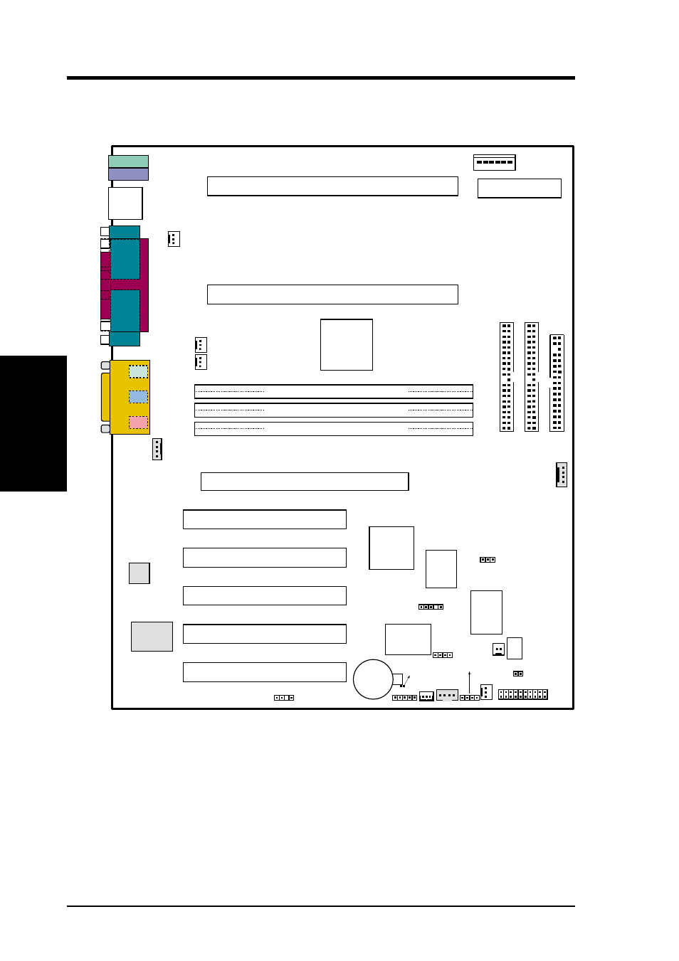 Hardware setup, 1 motherboard layout, 14 asus p3c-d user’s manual | Intel 820, Pci slot 5 (pci5), Cpu1 (slot 1) cpu2 (slot 1), Accelerated graphics port (agp pro) | Asus P3C-D User Manual | Page 14 / 104