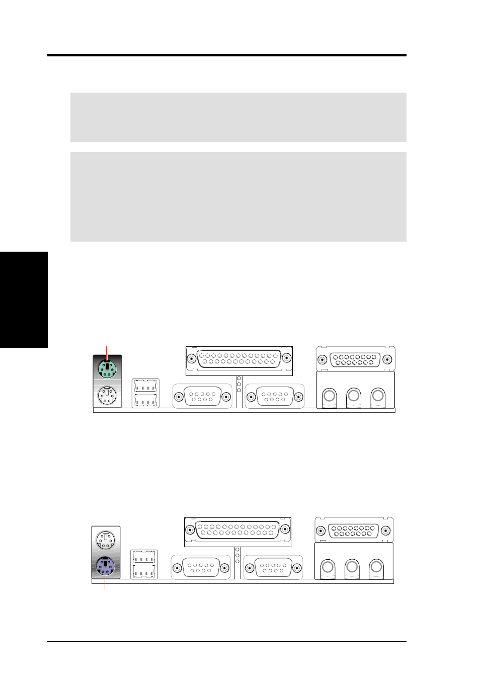 Hardware setup, 8 external connectors | Asus P3C-D User Manual | Page 38 / 104