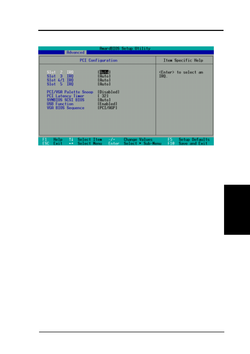 Bios setup, 3 pci configuration | Asus P3C-D User Manual | Page 69 / 104