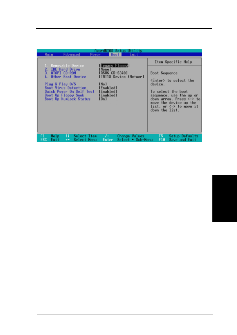 Bios setup, 6 boot menu | Asus P3C-D User Manual | Page 77 / 104