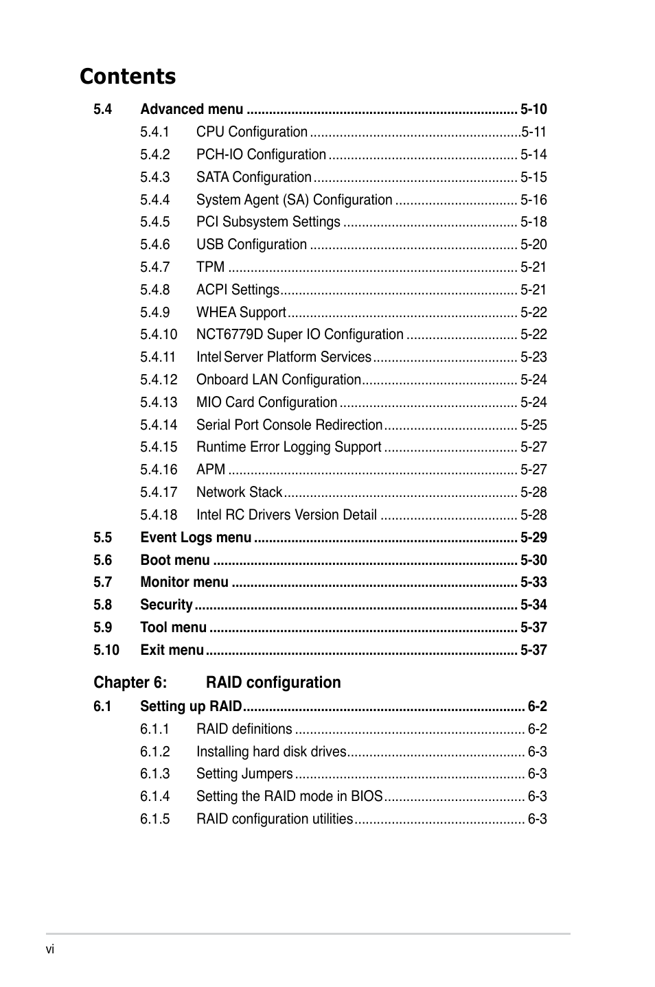 Asus TS300-E8-RS4-C User Manual | Page 6 / 170