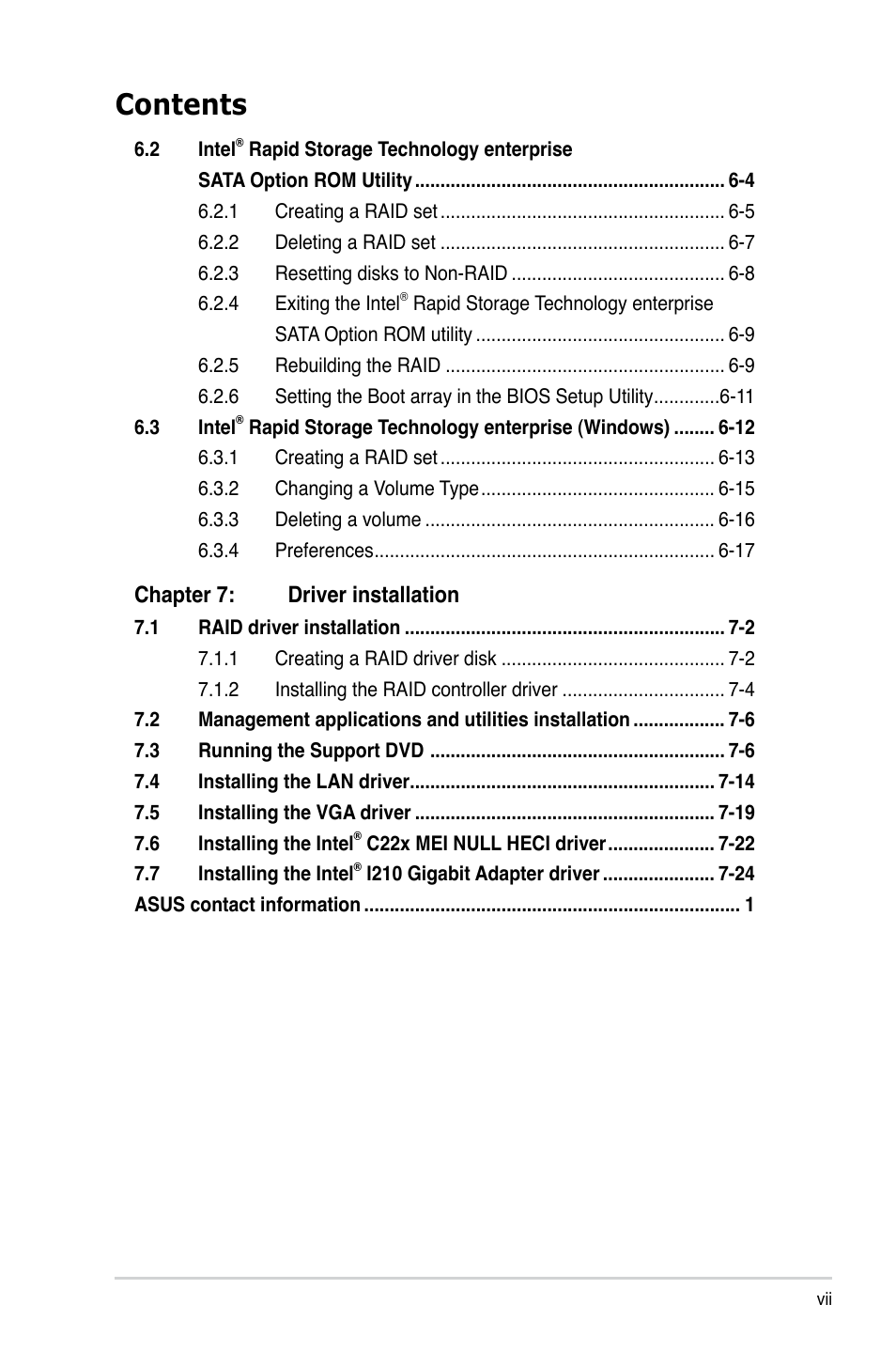 Asus TS300-E8-RS4-C User Manual | Page 7 / 170